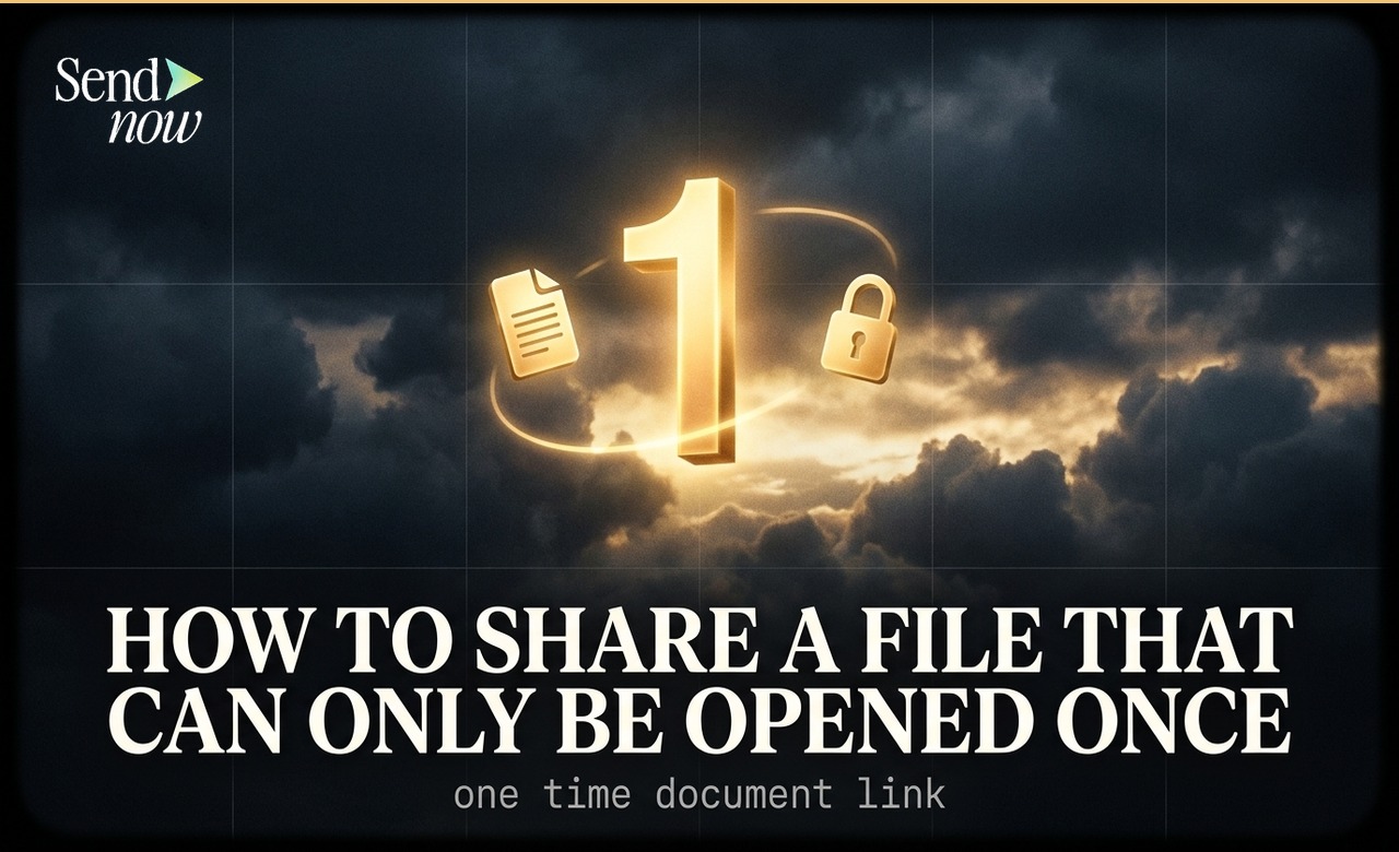 How to Share a File That Can Only Be Opened Once