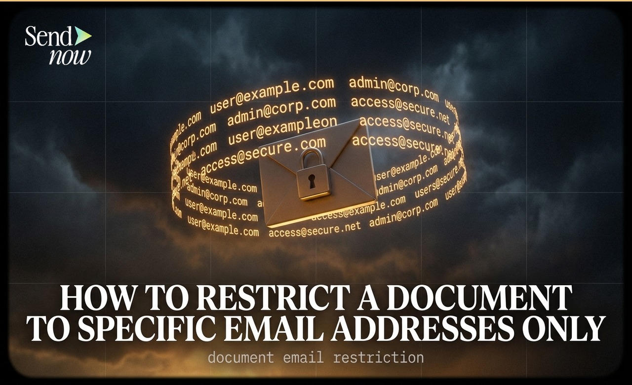 How to Restrict a Document to Specific Email Addresses Only
