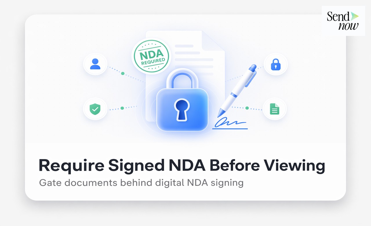 How to Require a Signed NDA Before Anyone Views Your File