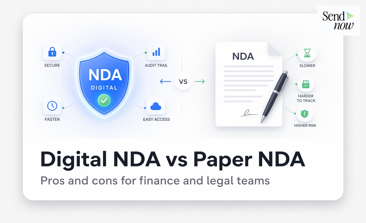 Digital NDA vs Paper NDA: What Finance Teams Need to Know