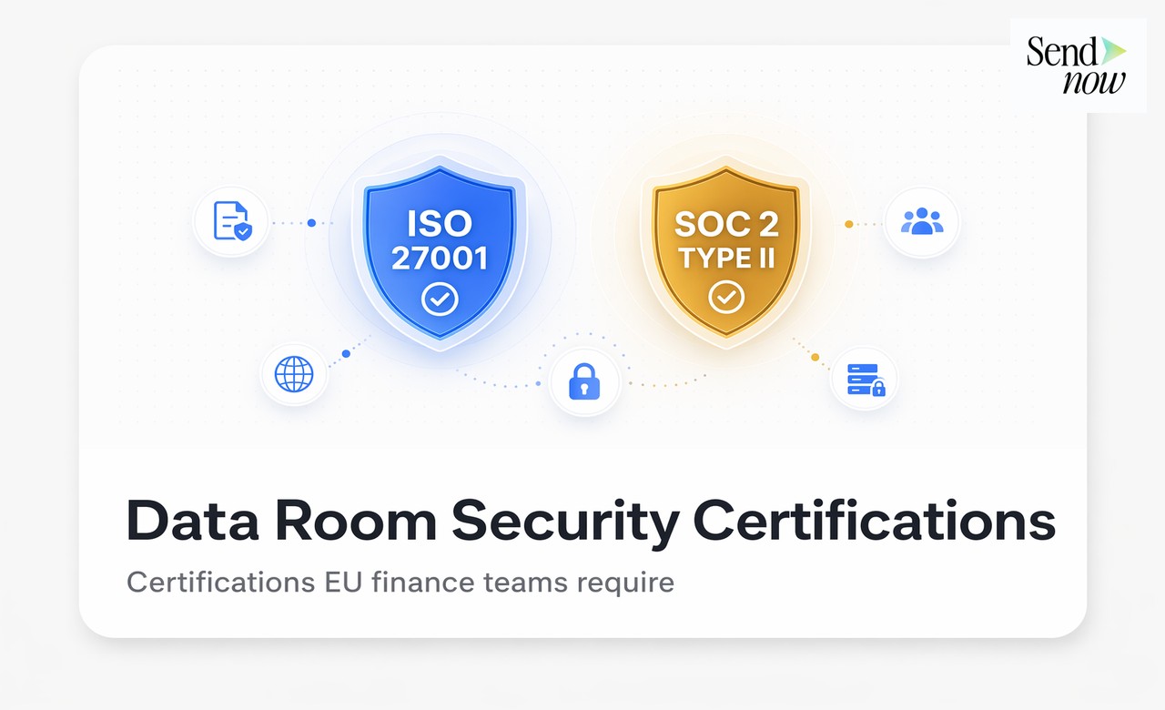Data Room Security Certifications: What EU Finance Teams Look For